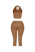 Calm Touch Knit Top & Capri SET